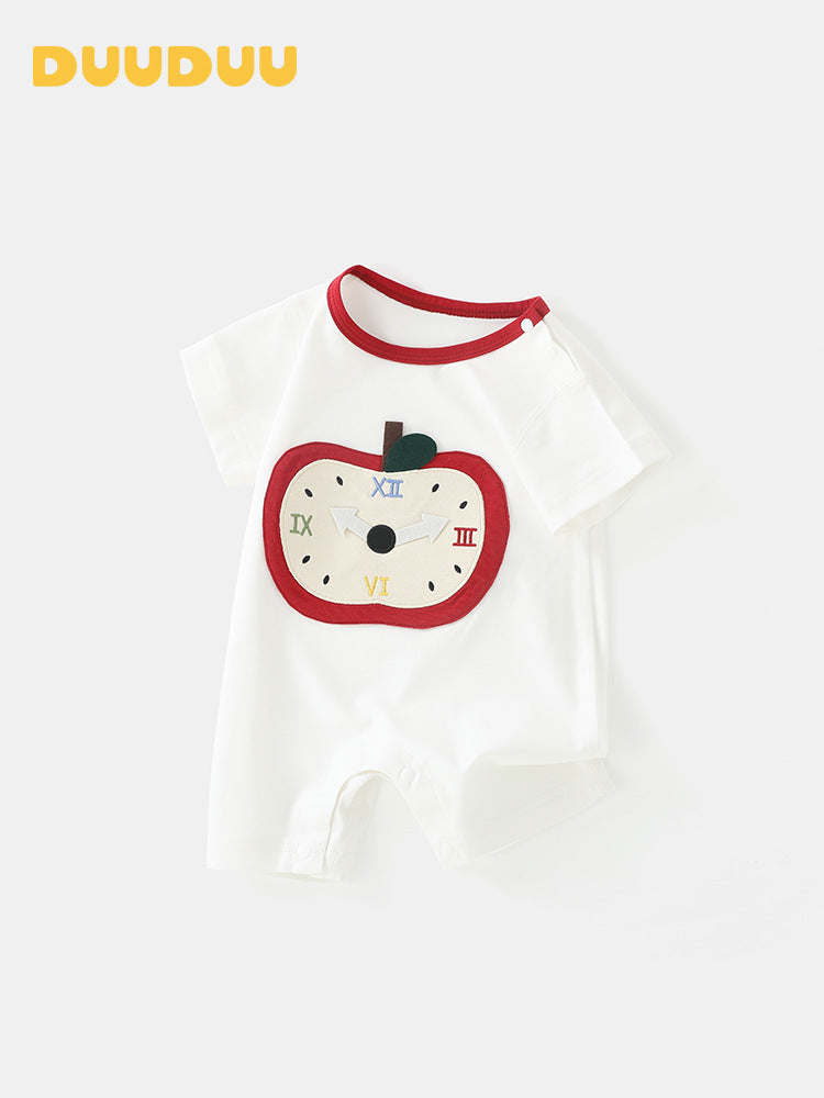Apple Clock Summer Thin Short Sleeve Jumpsuits Class Jumpsuit, Climbing Suit
