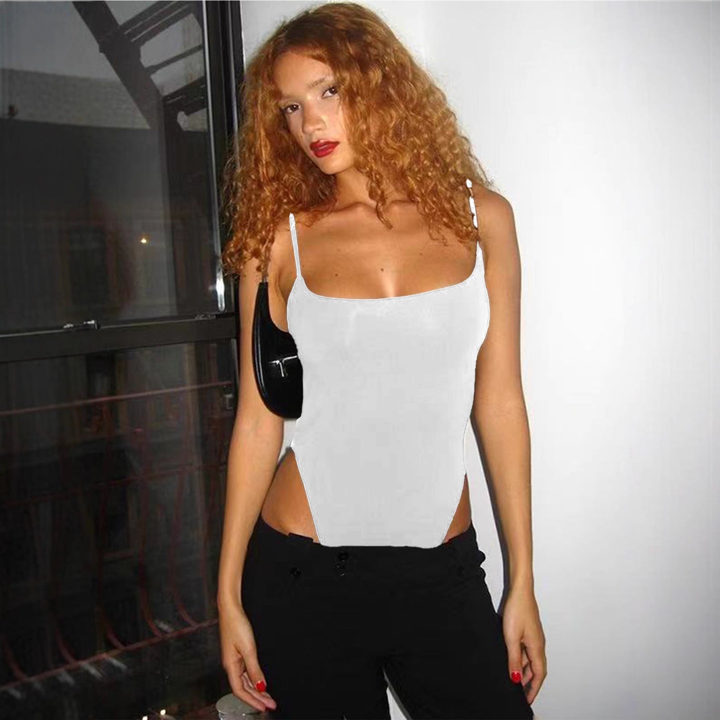 Women's Sexy Camisole Low Cut Sleeveless Bare Small Vest/suspenders/tube Top