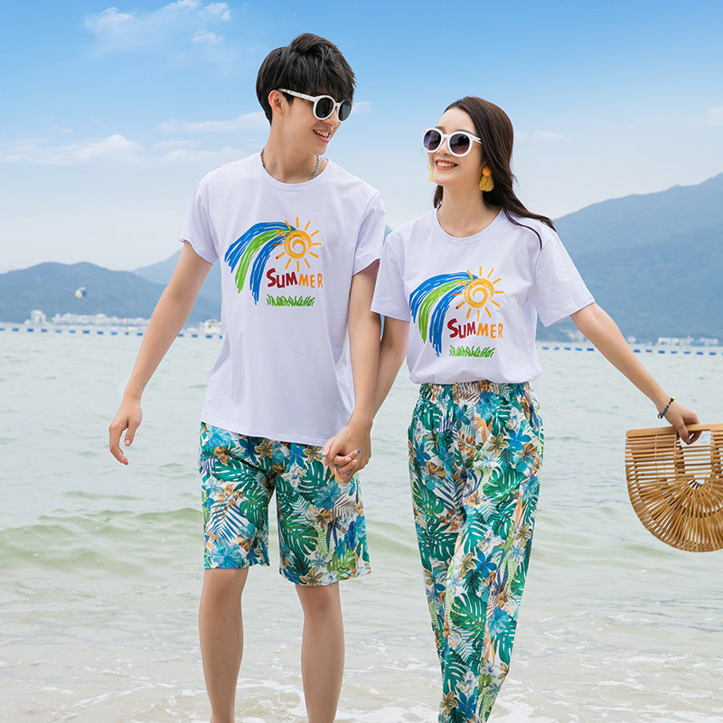 Thailand Wear Summer Family Of Three Four Seaside Vacation Beach Parent-child Outfit