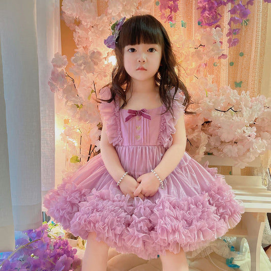 Children's Pop Skirt Lolita Princess Pettiskirt British Children's Dress