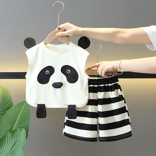 Children's Vest Summer Thin Shorts Wear Clothes Children's Suit