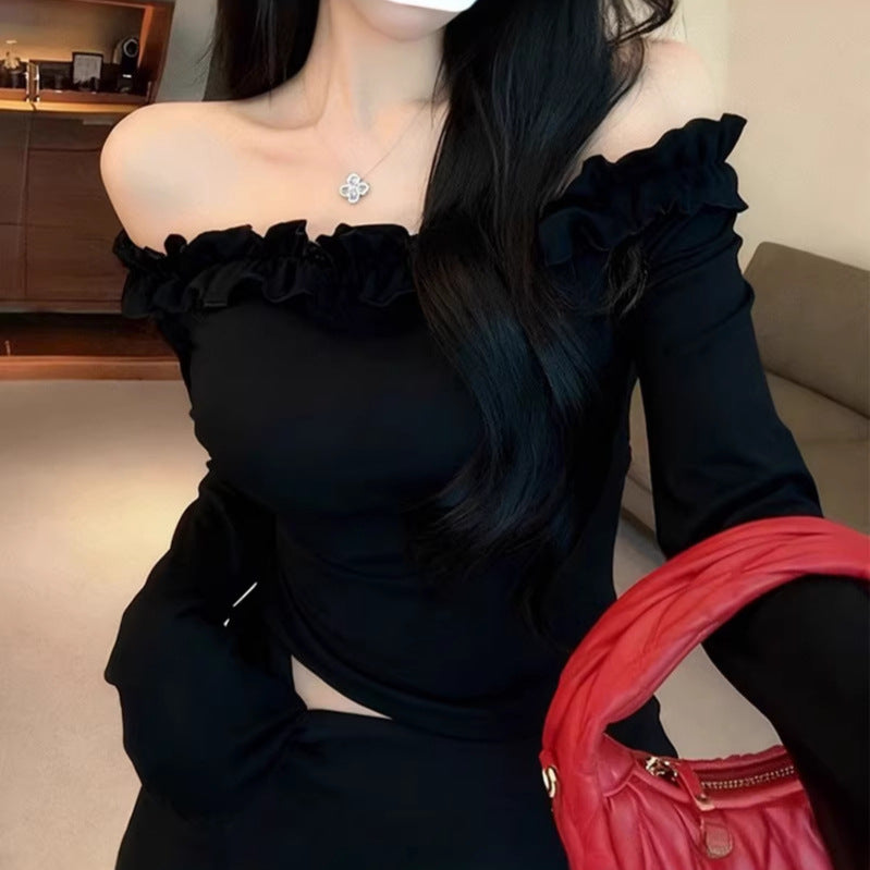 Early Spring Wear Sexy Slim Bottoming Shirt Women's T-shirt