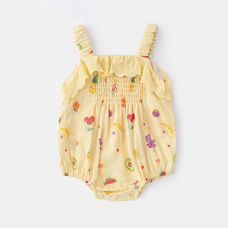 Jumpsuit One Month Old Clothes Hundred Days Princess Rompers Jumpsuit, Climbing Suit