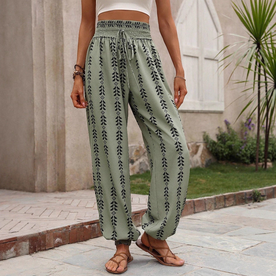 Trendy Elegant Women's Geometric Printed Bloomers Pants