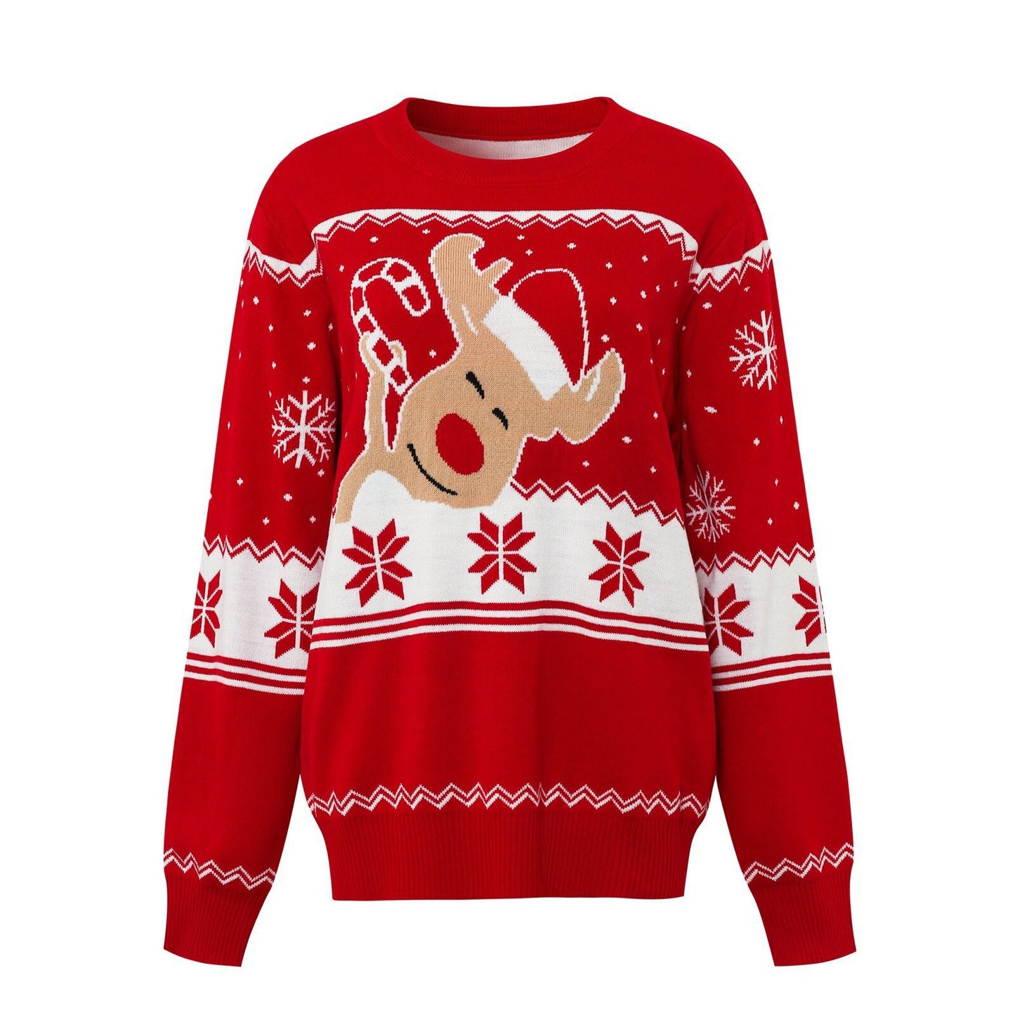 Christmas Sweater Elk Jacquard Family Pullover Parent-child Outfit
