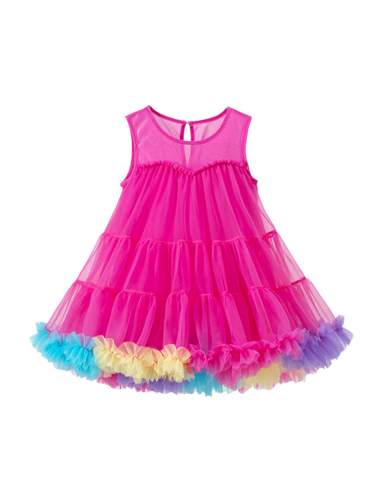Children's Princess Party Costume Sleeveless Tulle Tutu Clothing Children's Dress