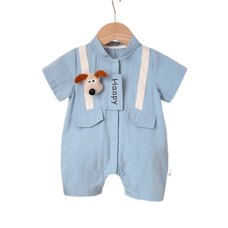 Outwear Pure Cotton Cartoon Coat Romper Jumpsuit, Climbing Suit