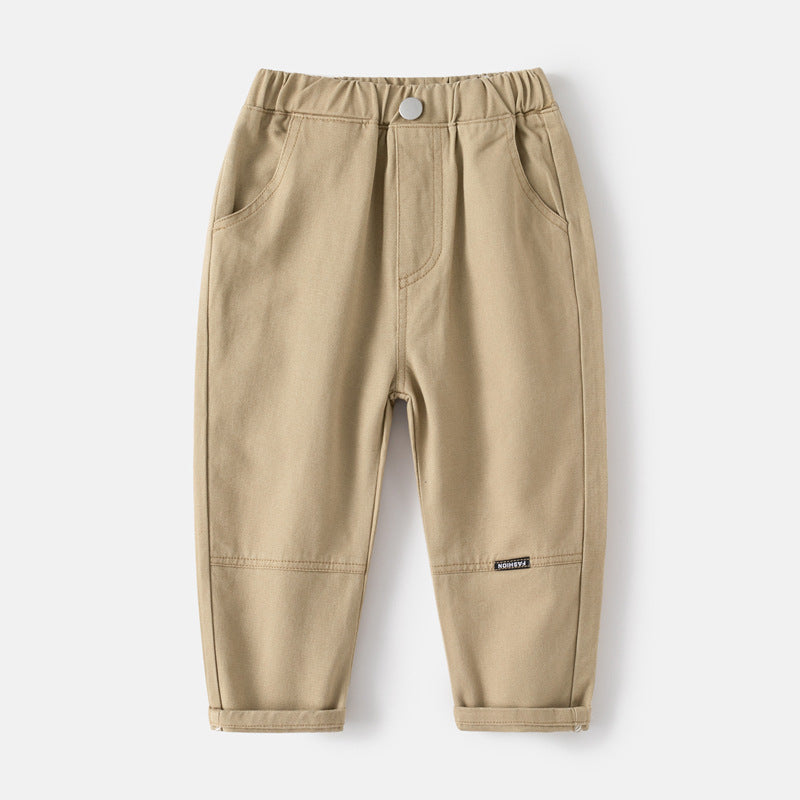 Children's Casual Autumn Solid Color Fashion Trousers Children's Pants