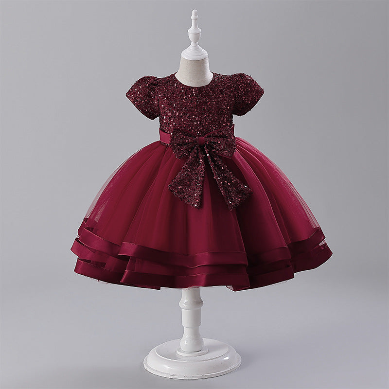 Children's Gown Catwalk Wedding Princess Pettiskirt Children's Dress