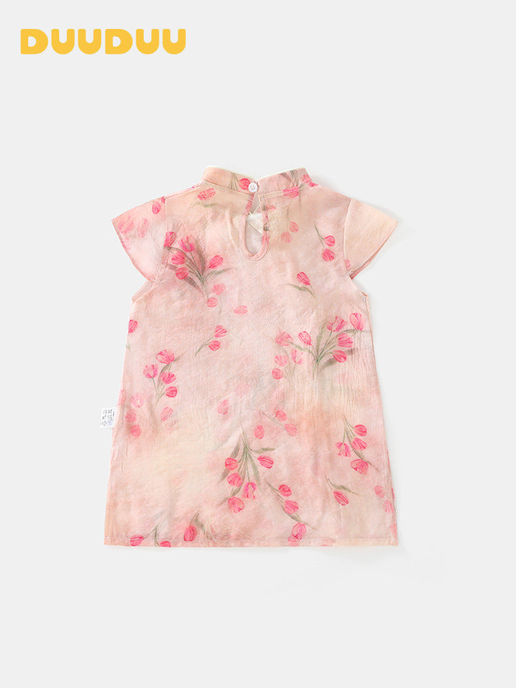Chinese Style Clothes Clothing Thin Summer Children's Dress