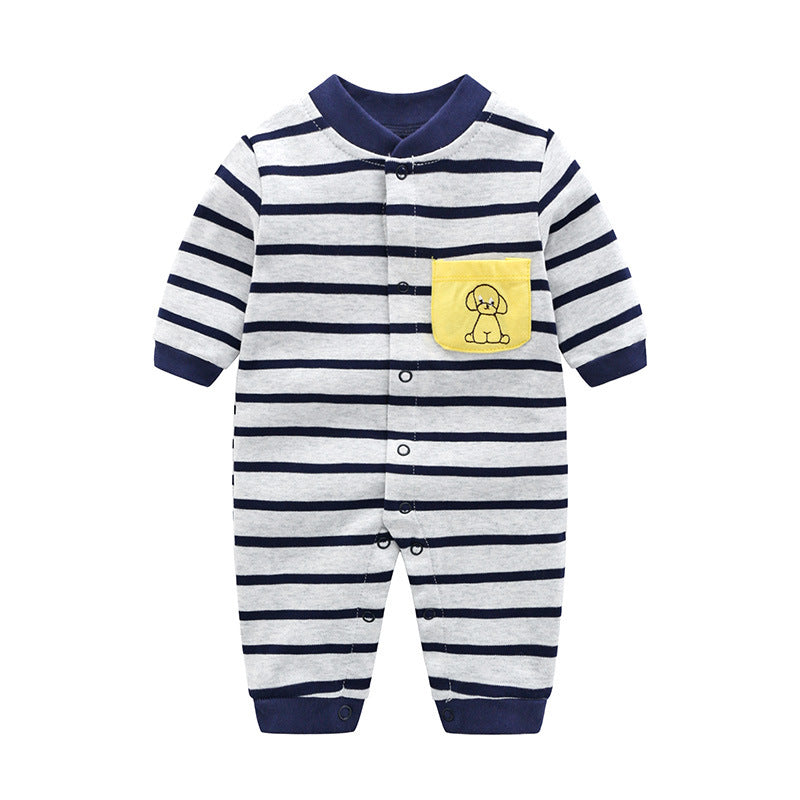 Autumn Pure Cotton Boy Jumpsuit Born Clothes Jumpsuit, Climbing Suit