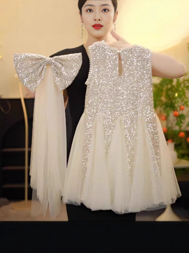 Children's Sequins Princess Summer Fashion Fashionable Vest Children's Dress