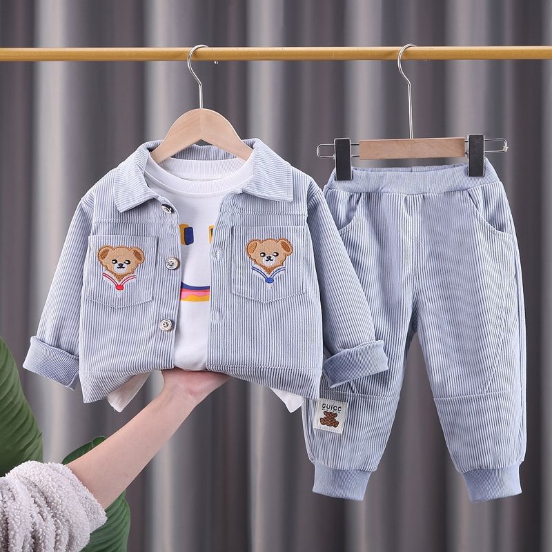 Outfits Three-piece For Boys Babies Clothes Casual Fashionable Children's Suit