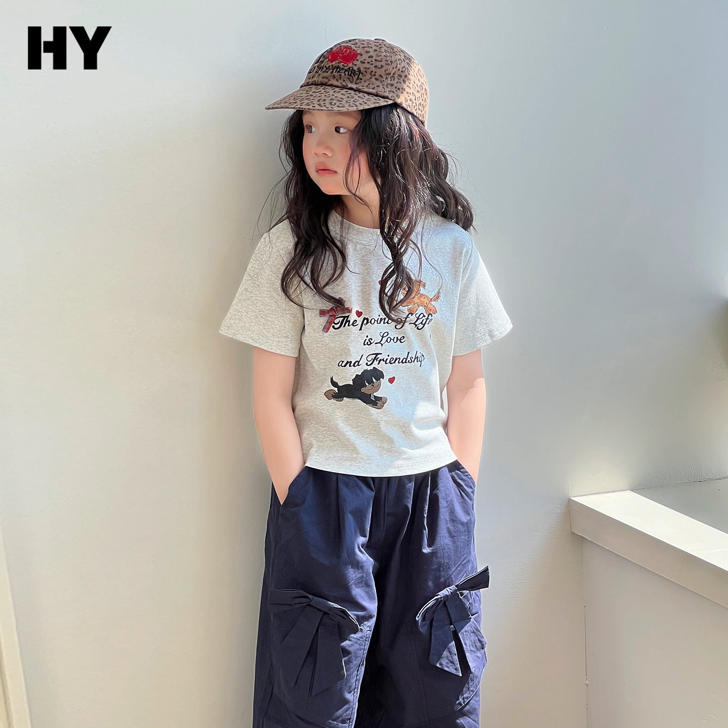 Children's Clothing Summer Cartoon Print Loose Bottoming Children's T-shirt