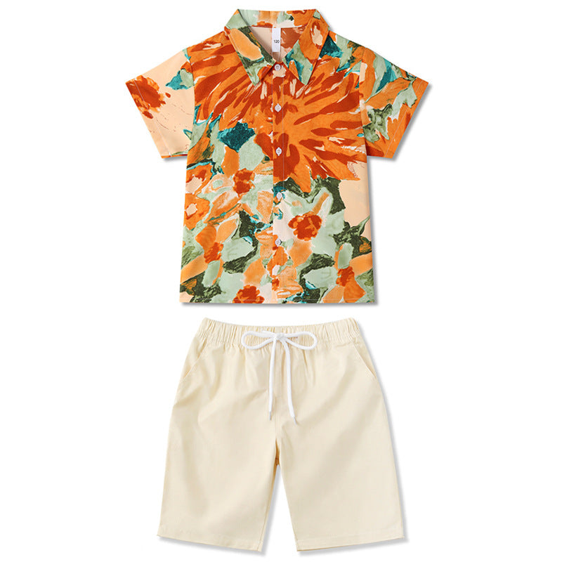 Clothes For The Whole Beach Shirt Parent-child Outfit