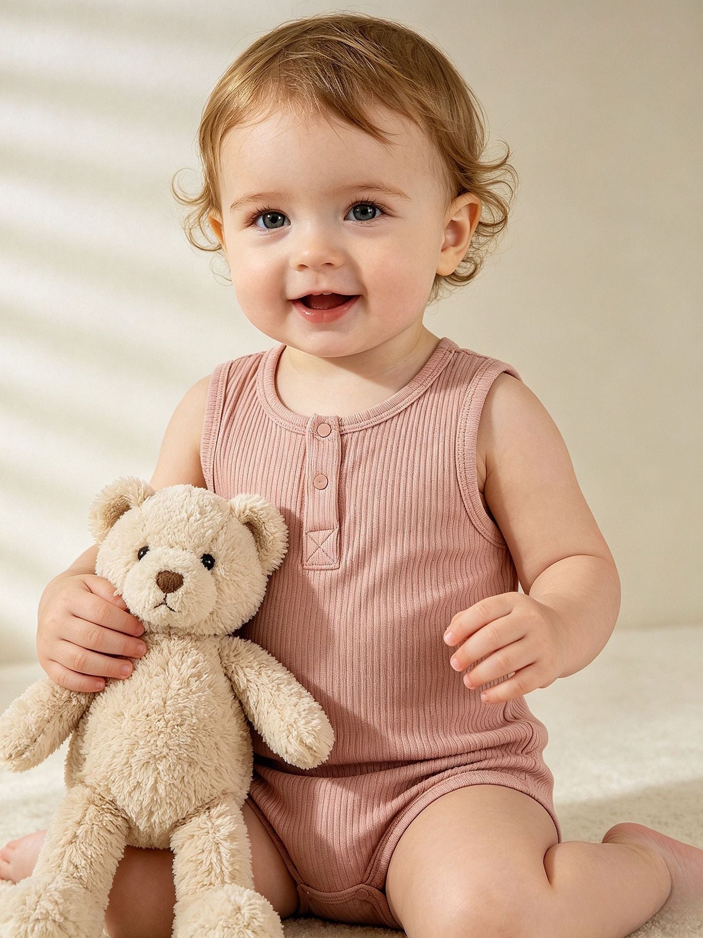Summer Modal Cotton Vest Born Clothes Jumpsuit, Climbing Suit