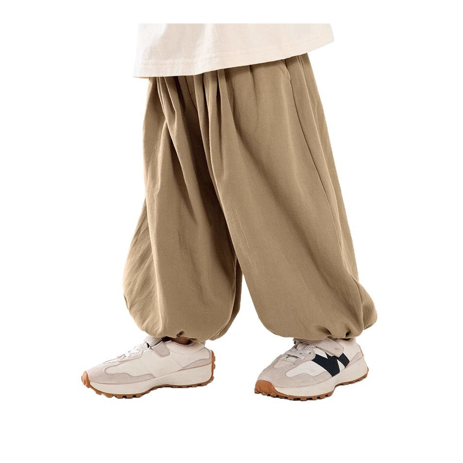 Children's Boys Summer Casual Fashion Korean Retro Bloomers Mori Style Children's Pants