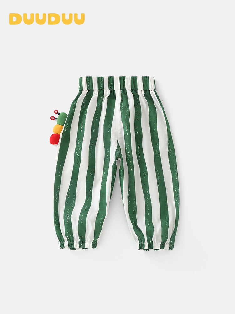 Women's & Men's Pure Cotton Infant Trousers Class Anti Mosquito Outerwear Casual Boy Children's Pants