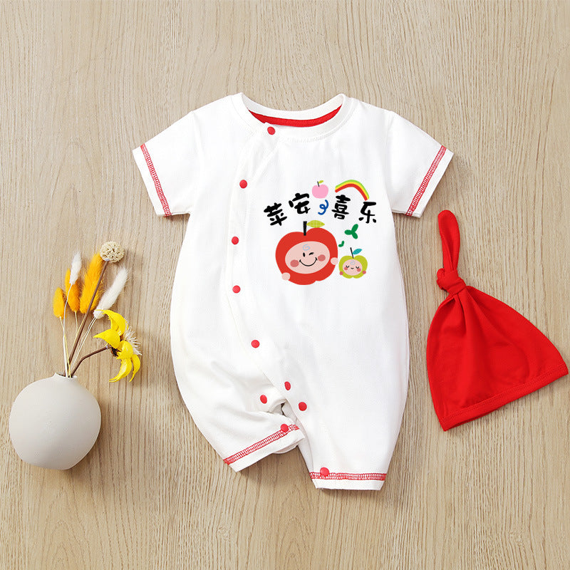 Born Clothes Thin Summer Clothing Cute Cartoon Jumpsuit, Climbing Suit