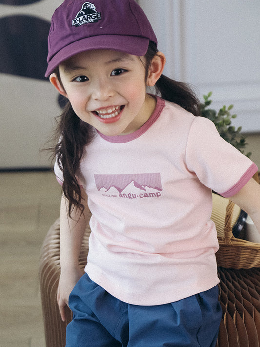 Children's Short-sleeved Clothing Slim Fit Peplum Top Children's T-shirt