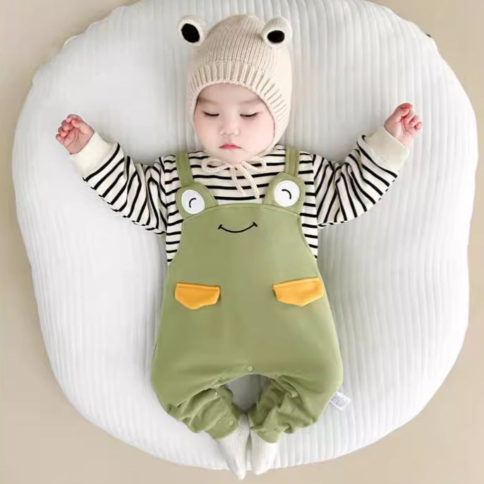 Women's & Men's Jumpsuit Born Cute Striped Fake Two Pieces Going Jumpsuit, Climbing Suit