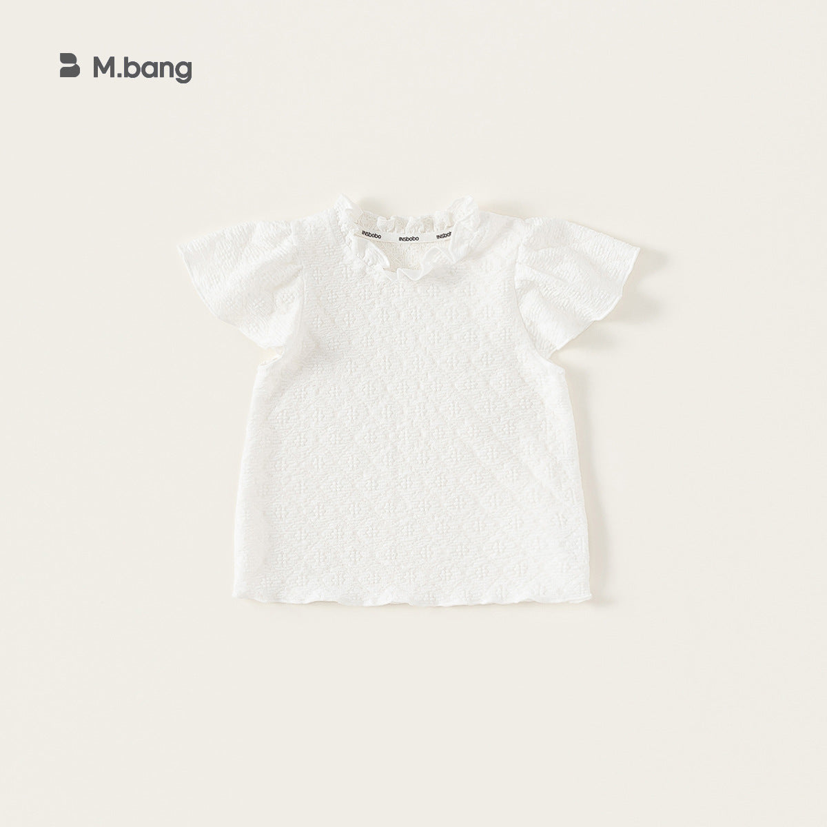 Children's Short-sleeved Summer Dress Western Style Wooden Ear Small Medium Children's T-shirt
