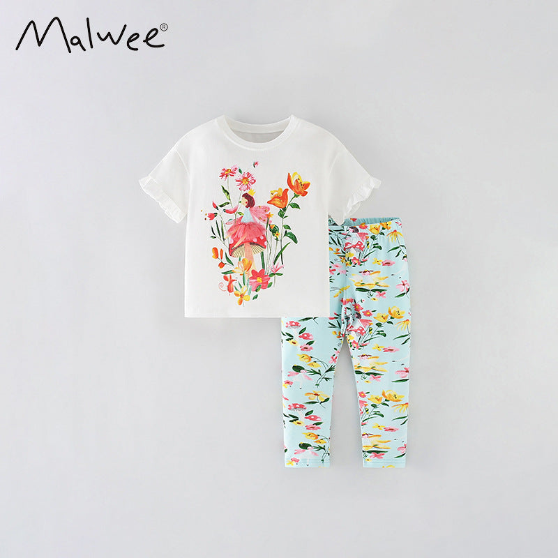 Neck Short Sleeves Pants Western Style Children's Suit