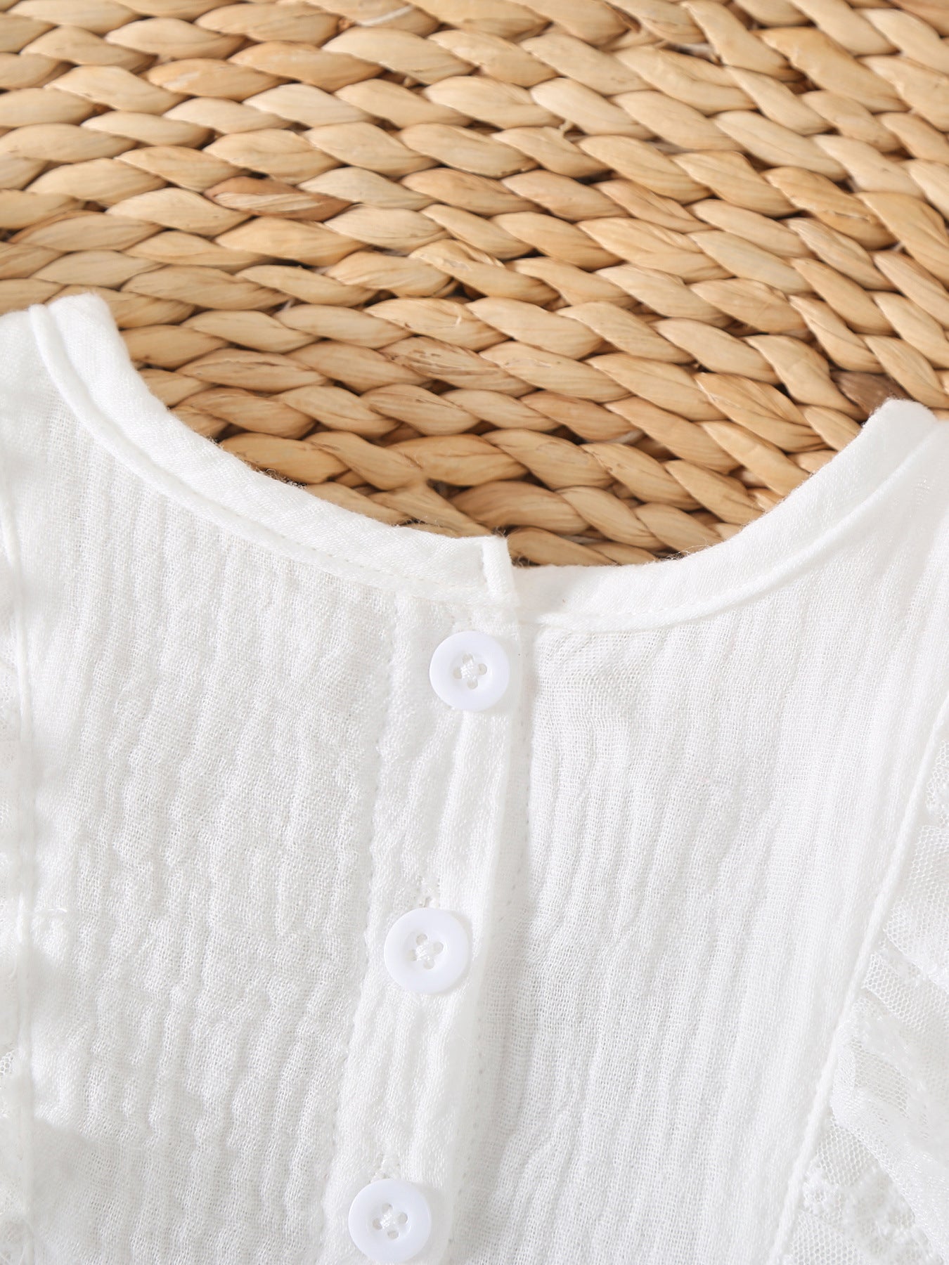 Summer Clothes Lace Flounced Sleeve One-piece Romper Jumpsuit, Climbing Suit