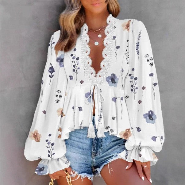 Classic Attractive Charming Women's Stitching Printing Clothing