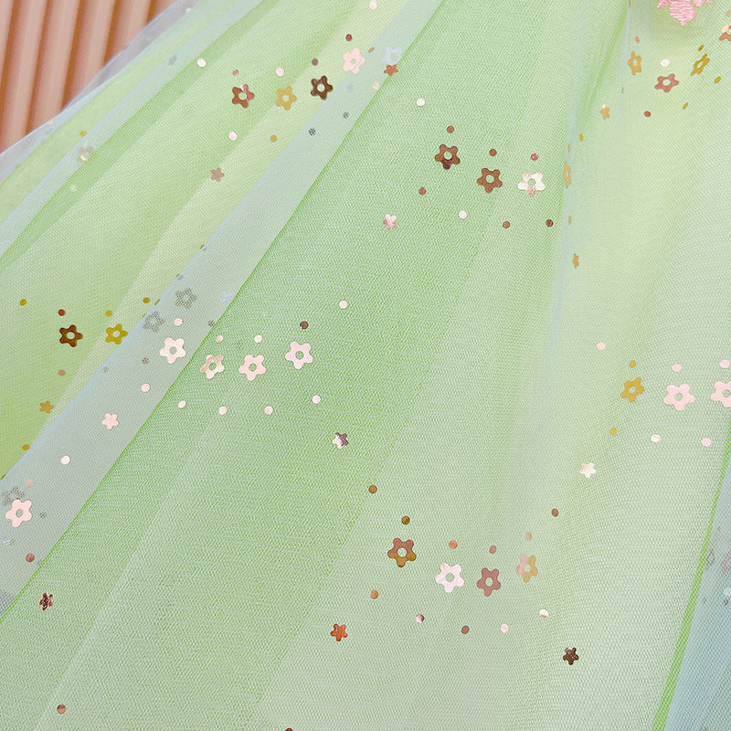 Children's Princess Tulle Tutu Summer Fashionable Formal Children's Dress