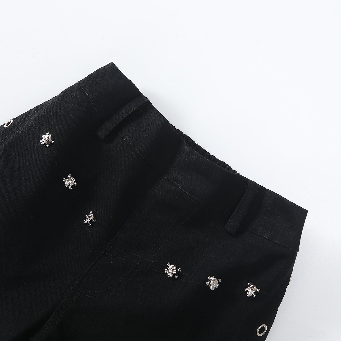 Straight Casual Black Skinny Slimming Elastic Children's Pants