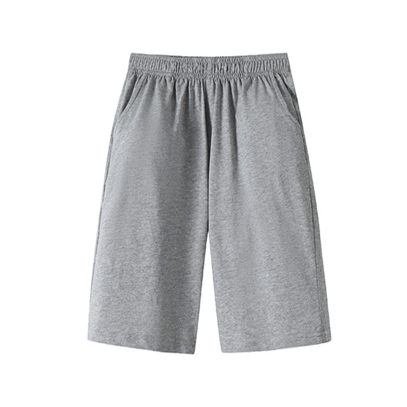 Cropped School Navy Blue Light Gray Children's Pants
