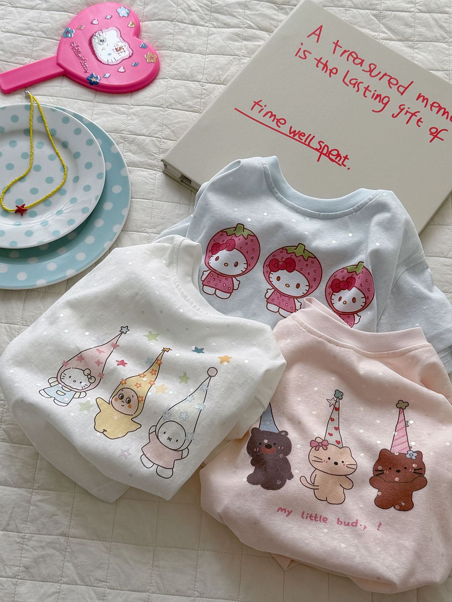 Children's Summer Short-sleeved Cartoon Laser Dot Boys Children's T-shirt