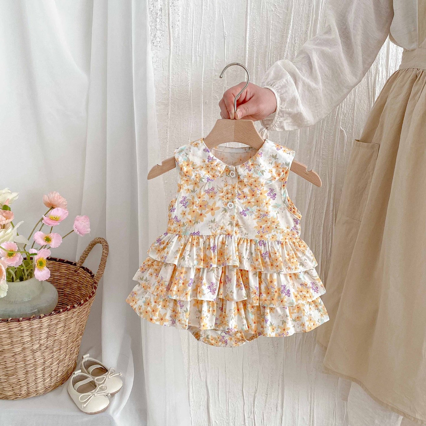 Sling Gown Fresh Thin Sleeveless Princess Jumpsuit, Climbing Suit