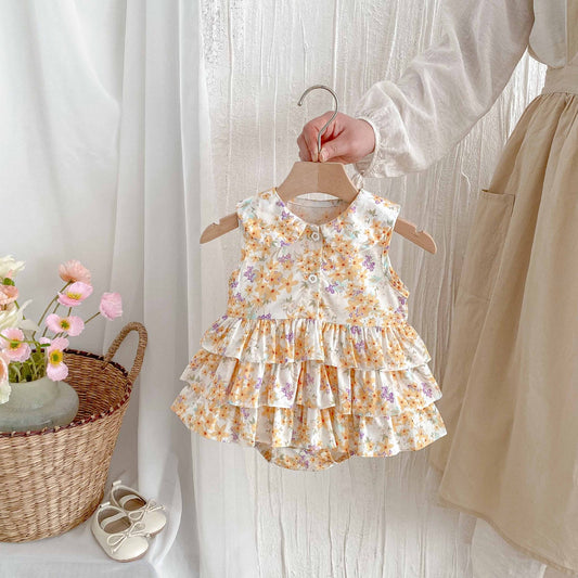 Sling Gown Fresh Thin Sleeveless Princess Jumpsuit, Climbing Suit
