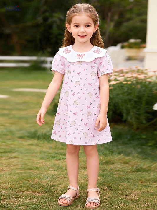 Children's Summer Cute Sweet Western Style Skirt Children's Dress
