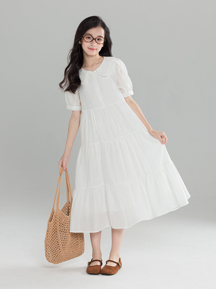Lace Collar Doll Cake College Small Teen Long Children's Dress