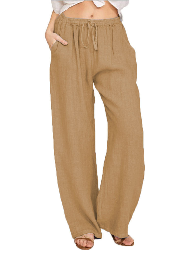 Charming Cool Women's Loose Cotton Linen Casual Pants