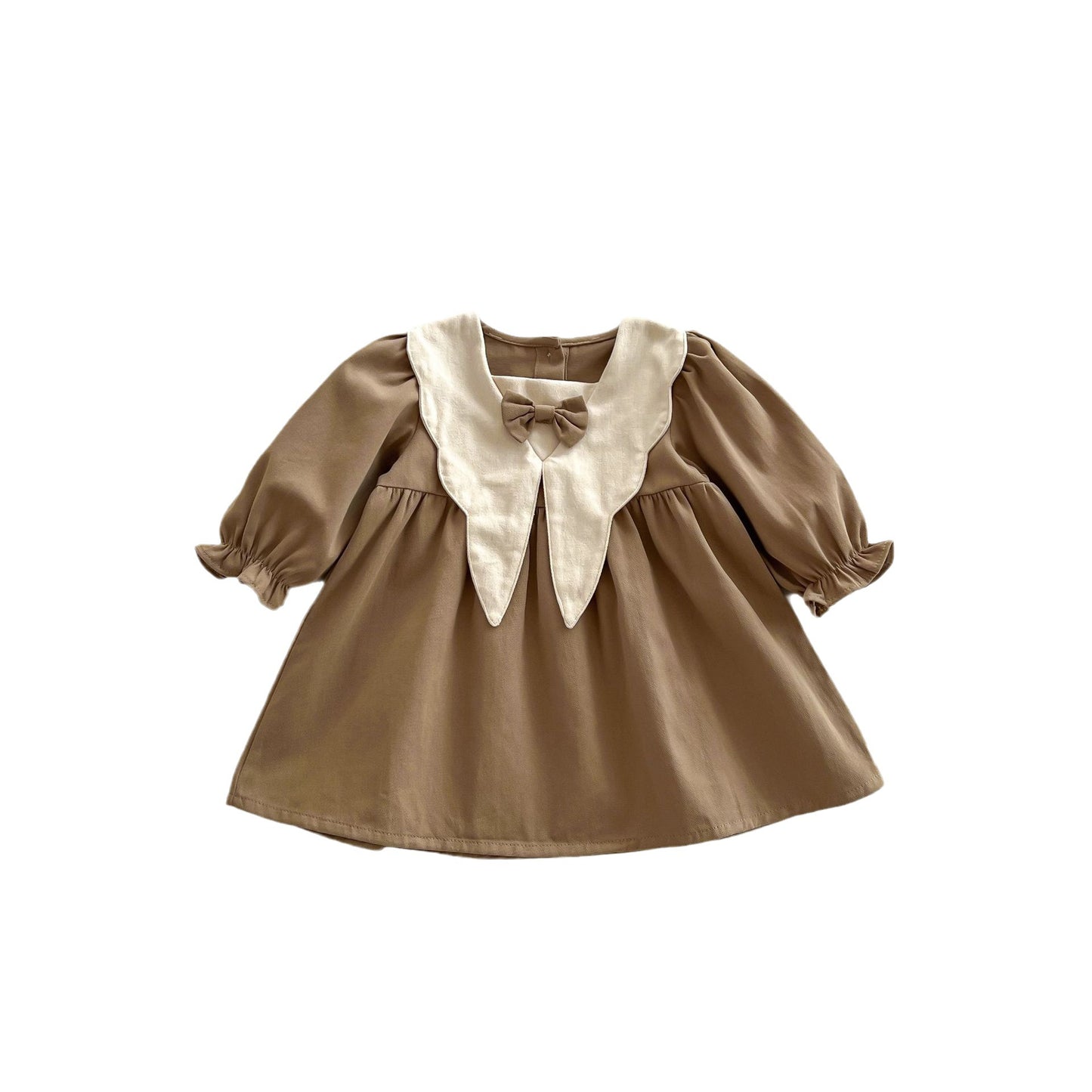Korean Style Preppy For Western Autumn Doll Retro Princess Children's Dress