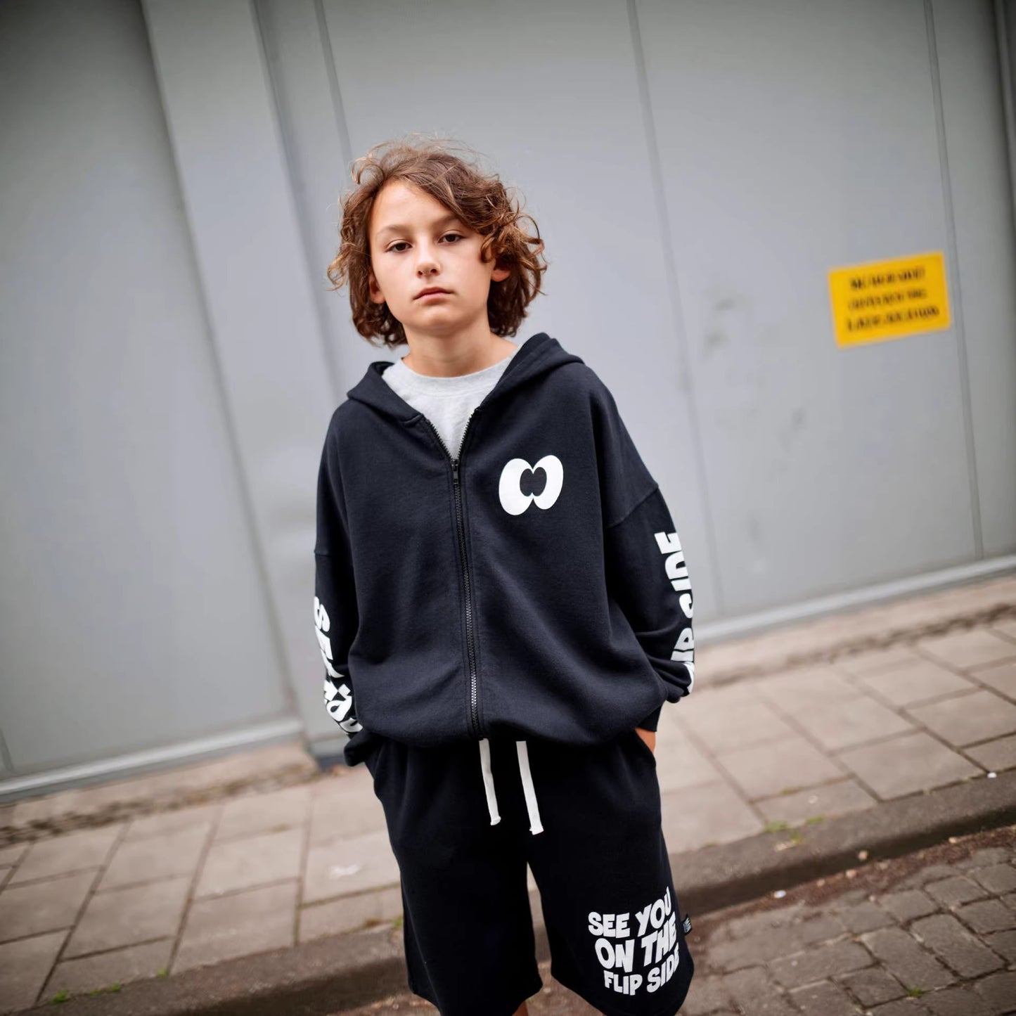Boys Fashion Printing Cotton Trendy Cool Children's Suit