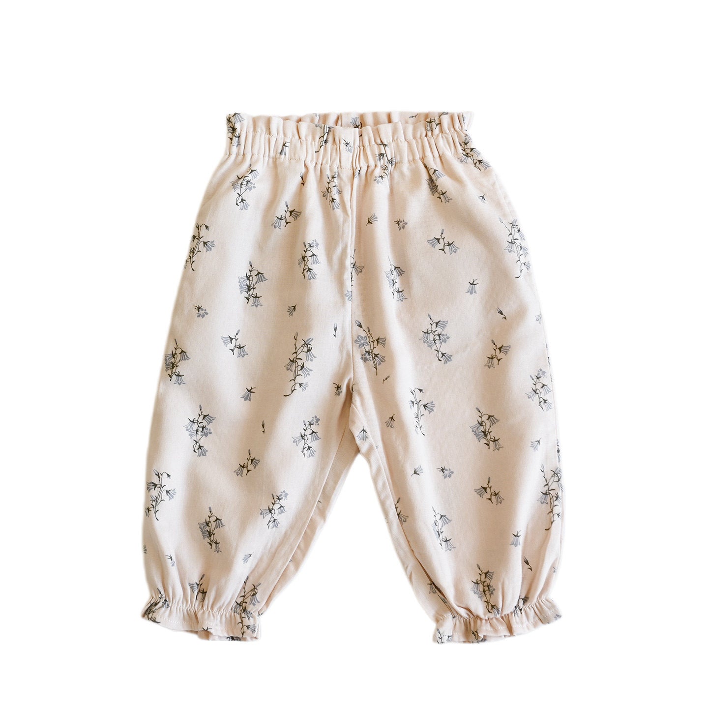 Striped Floral Bloomers Cotton Yarn Loose Trousers Home Can Be Children's Pants