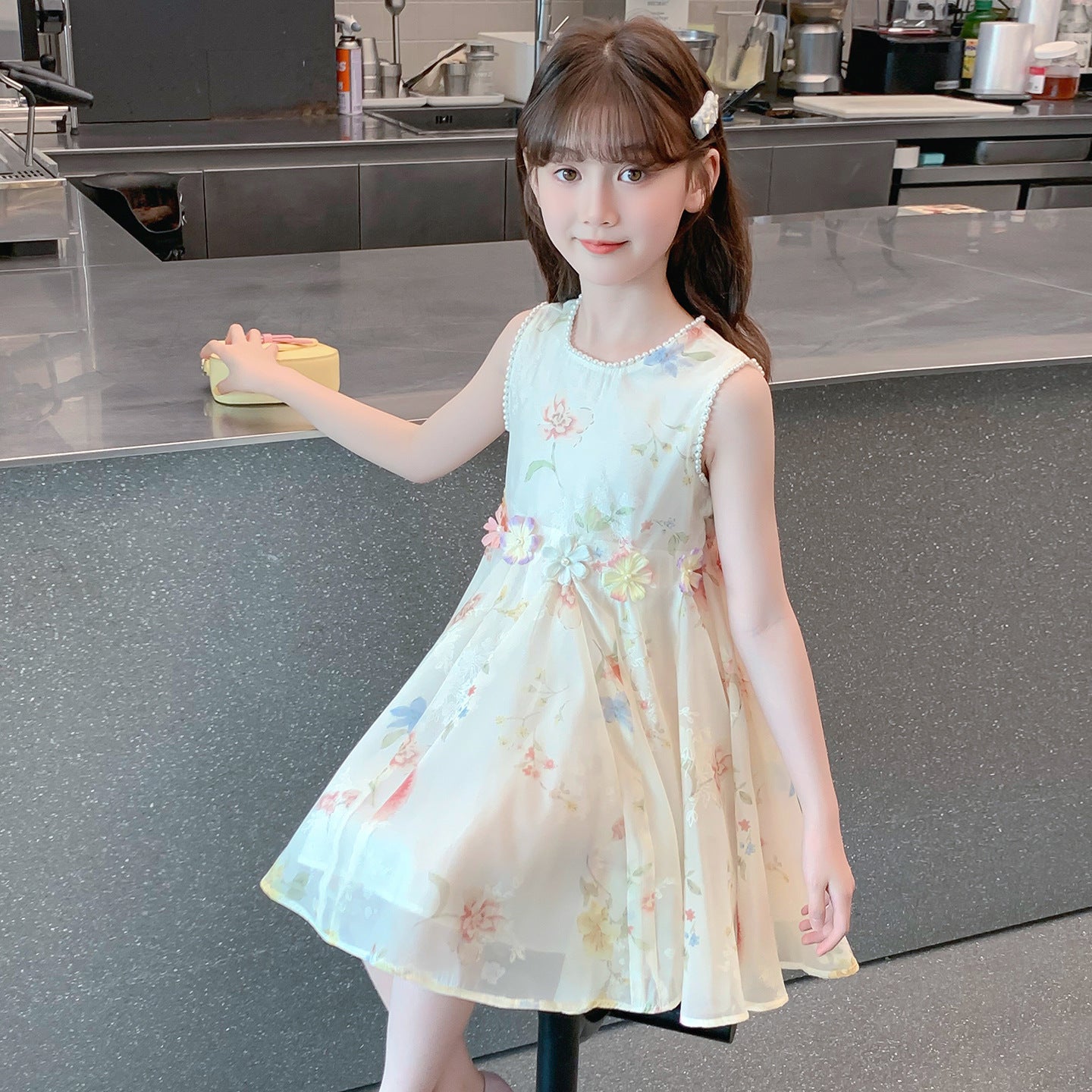 Children's Summer Western Style Fashion Thin Princess Children's Dress