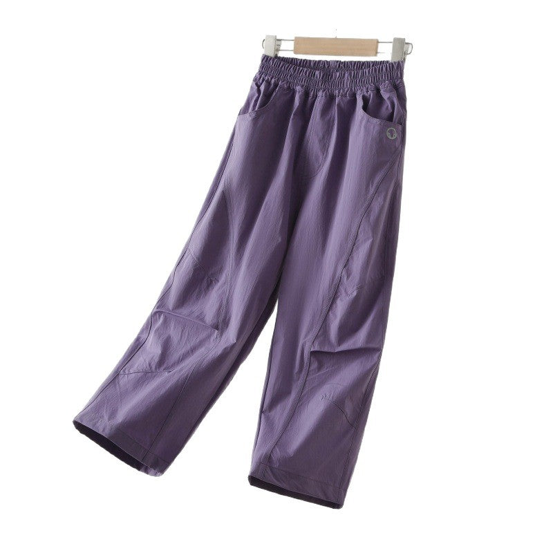 Children's Summer Cool Feeling Sport Thin Clothing Children's Pants