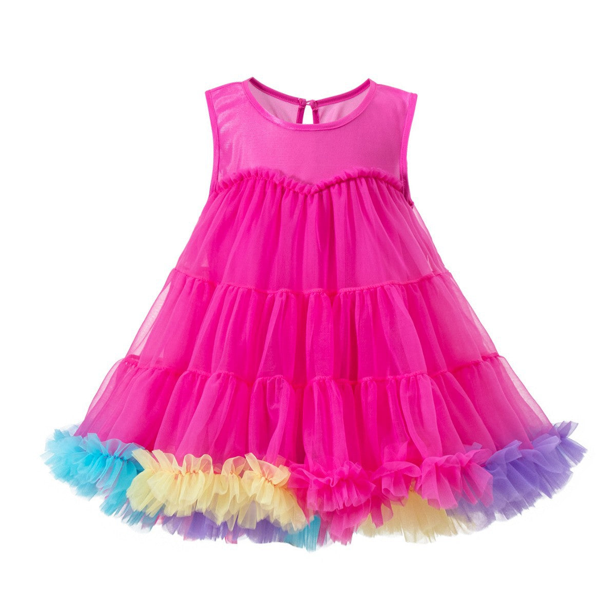 Children's Princess Party Costume Sleeveless Tulle Tutu Clothing Children's Dress