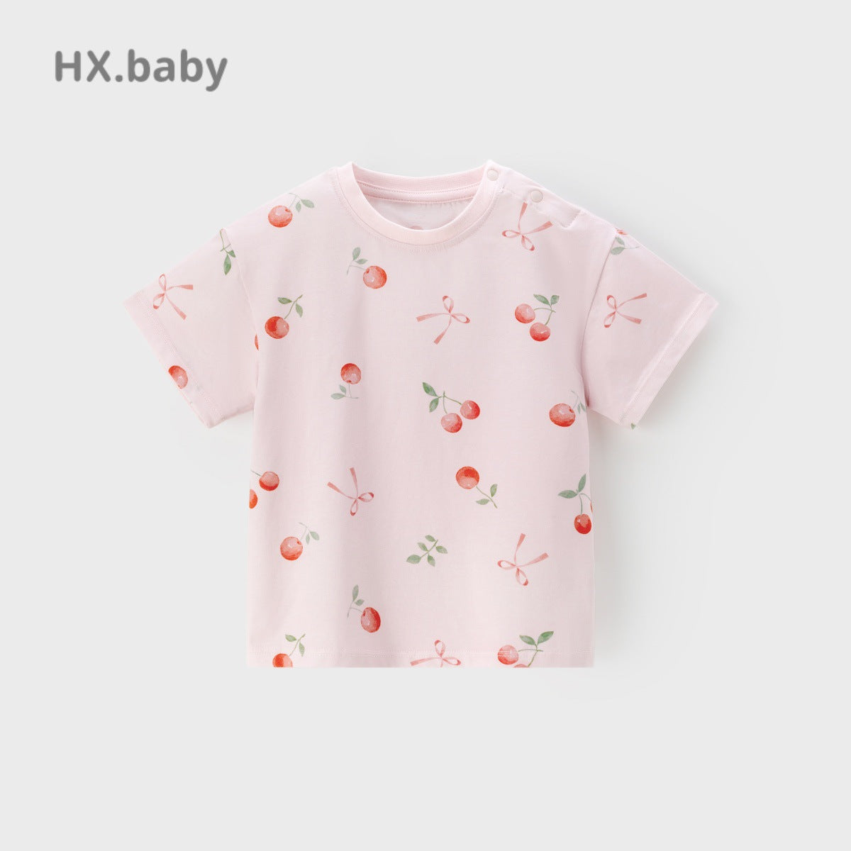 Creative Summer Cherry Casual Wear Clothes Children's T-shirt