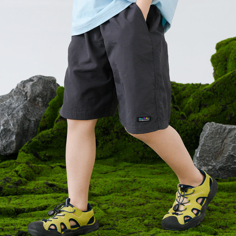 Mountain Candy Color Nylon Waterproof Shorts Outdoor Camping Children's Pants