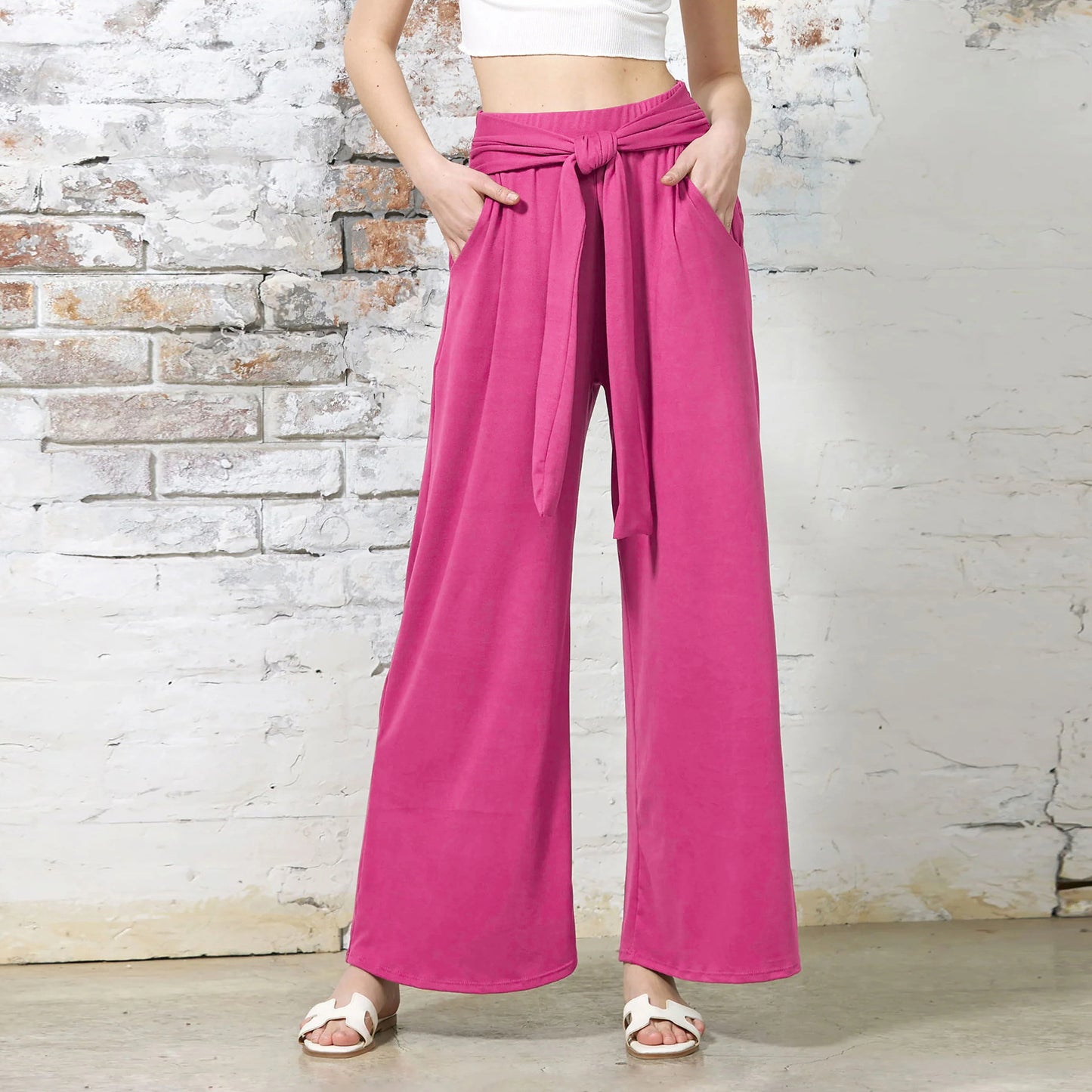 Women's Wear Solid Color Draping Soft Comfortable Casual Pants