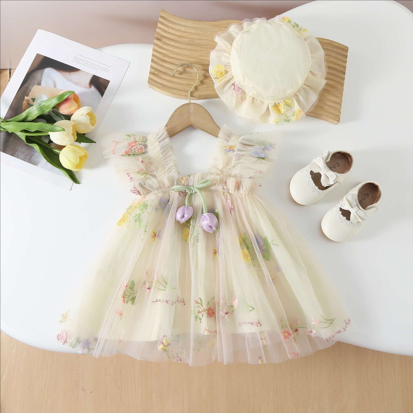 Children's Summer Outing Thin Skirt Short Clothes Children's Dress