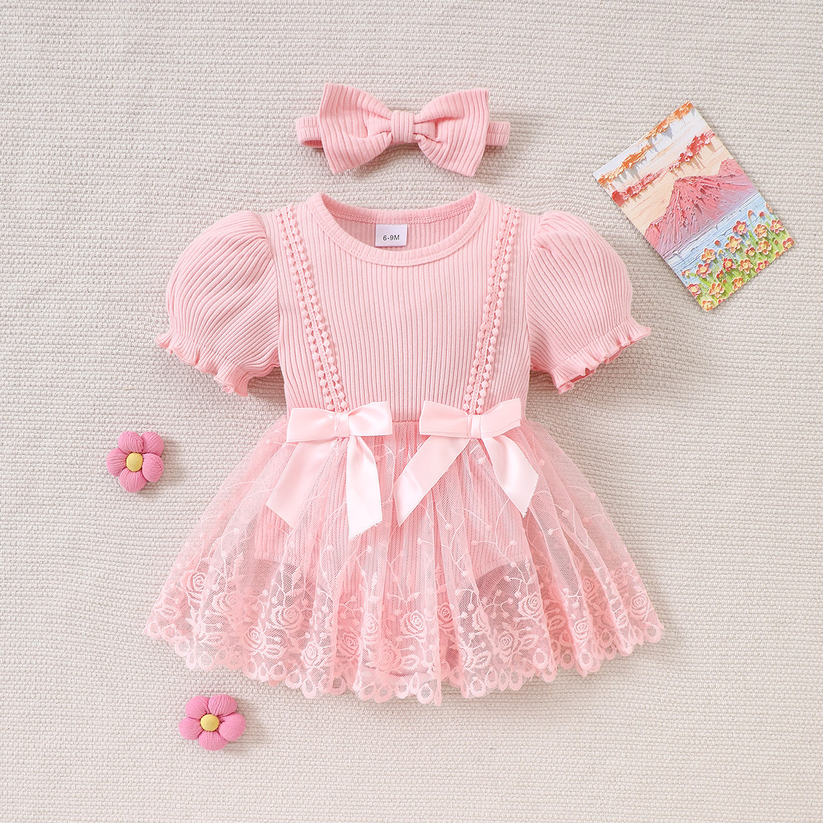 Infant Toddler Romper Summer Sunken Stripe Solid Color Bud Short Jumpsuit, Climbing Suit