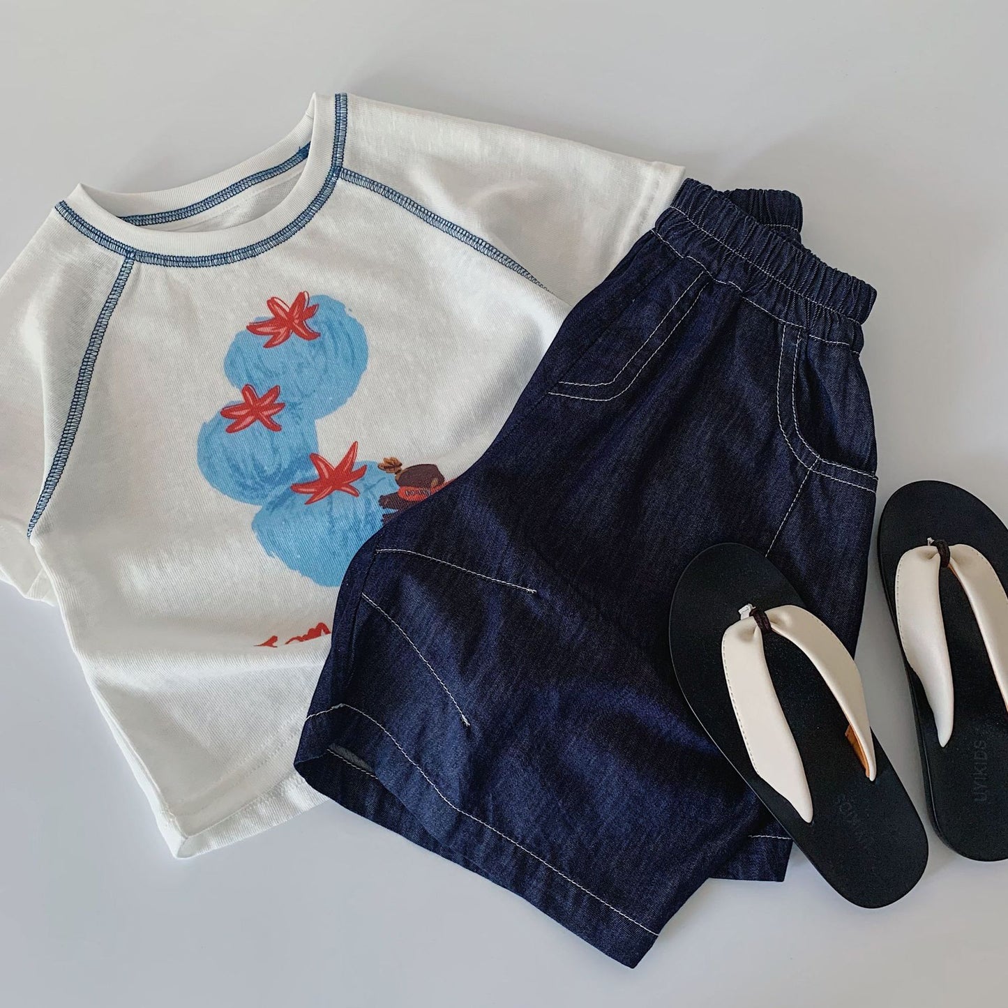 Children's Shorts Summer Loose Jeans Crawler Children's Pants